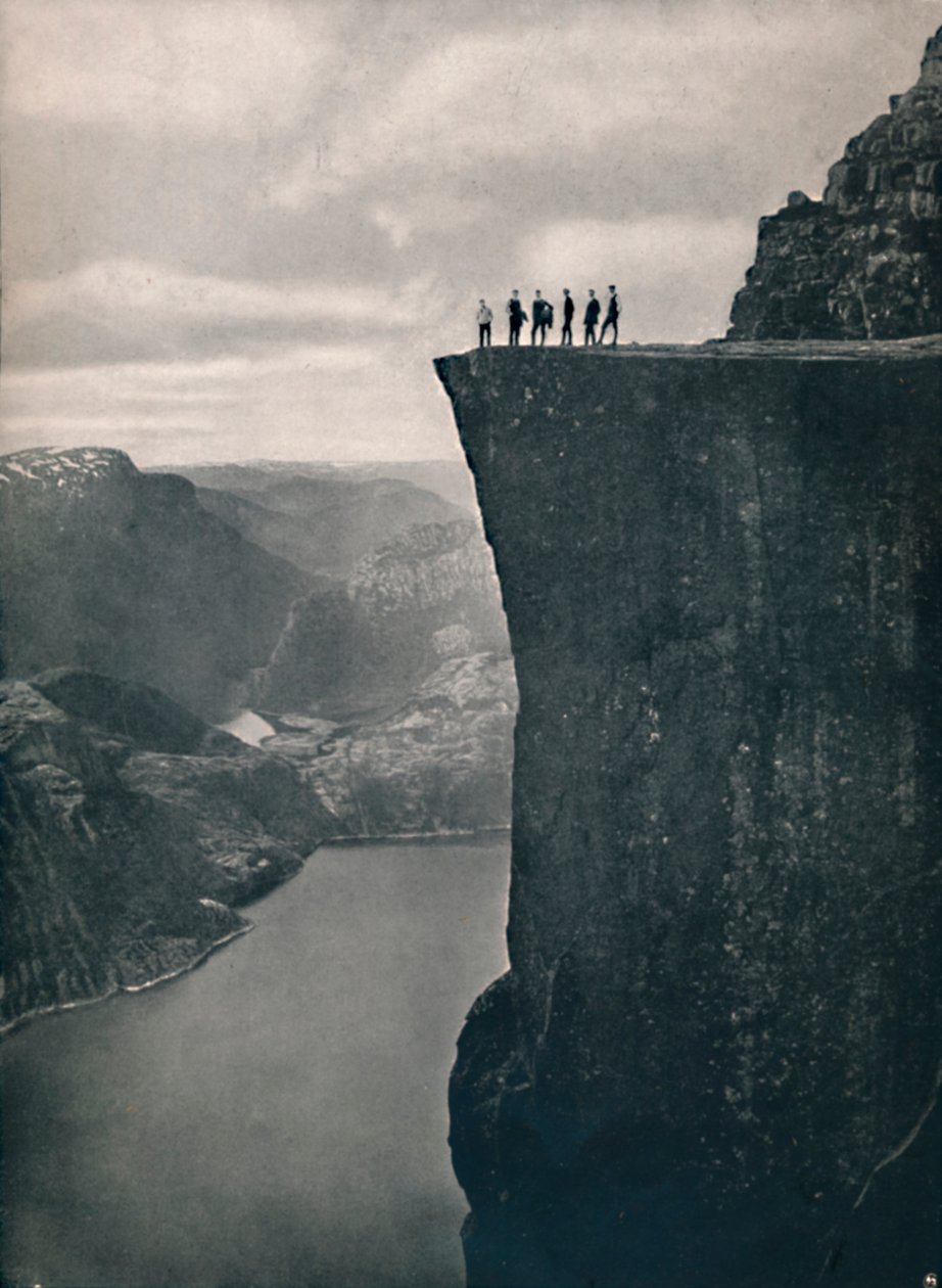 Ambona w Lysefjord, 1914. autorstwa Unbekannt