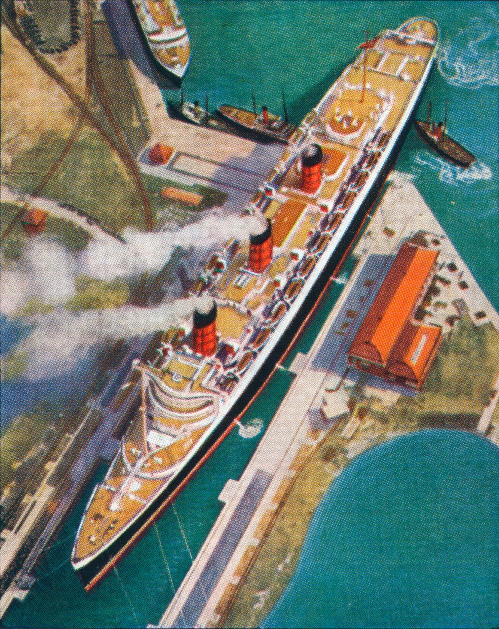 Królowa Mary w Southampton, 1938 autorstwa Unbekannt