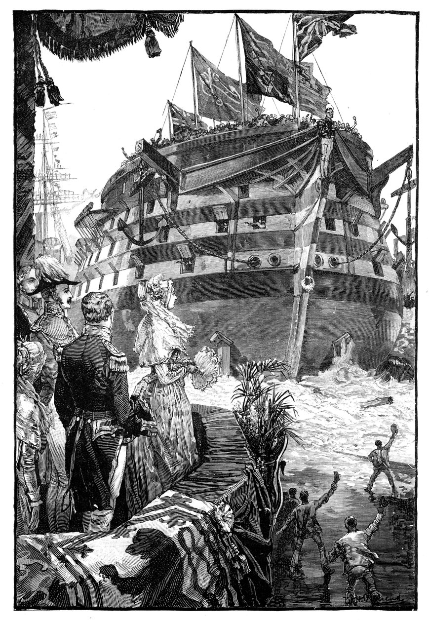 Królowa na premierze Trafalgaru, 1841, 1900 autorstwa Unbekannt