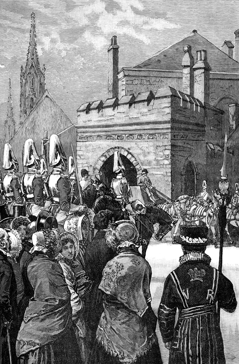 Królowa otwierająca parlament, 1846, 1900 autorstwa Unbekannt