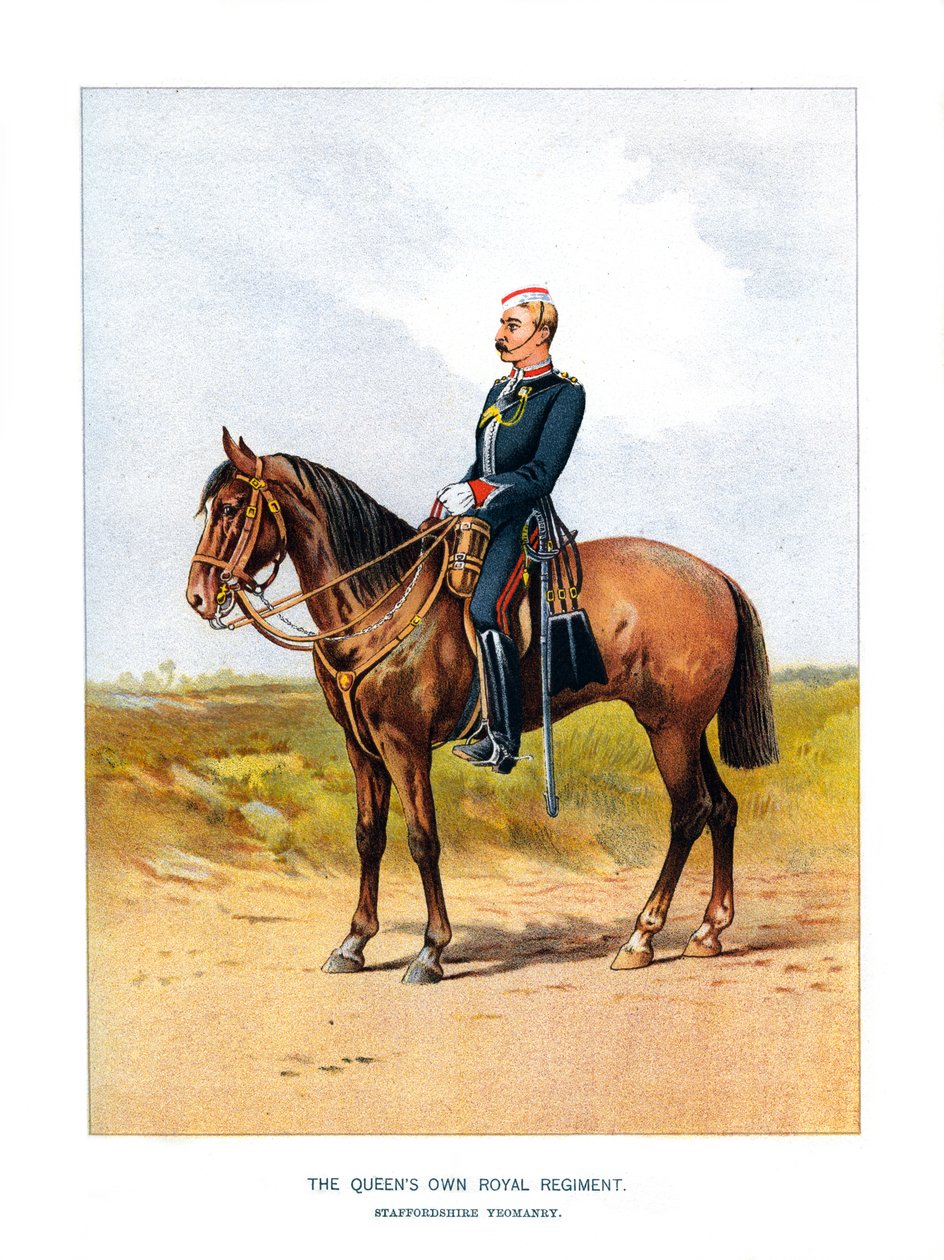 Królewski Pułk Królowych, Staffordshire Yeomanry, ok. 1890 r. autorstwa Unbekannt