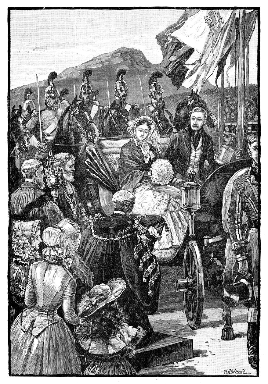 Wejście Queens do Edynburga, ok. 1840, 1900 autorstwa Unbekannt