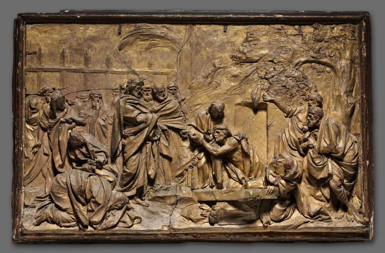Wskrzeszenie Łazarza, ca. 1725-50. autorstwa Unbekannt