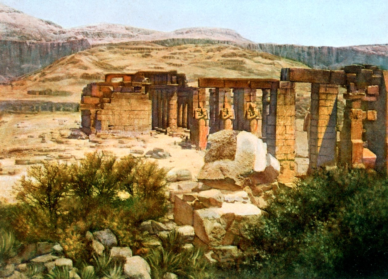 Ramesseum, Teby, Egipt, XX wiek autorstwa Unbekannt