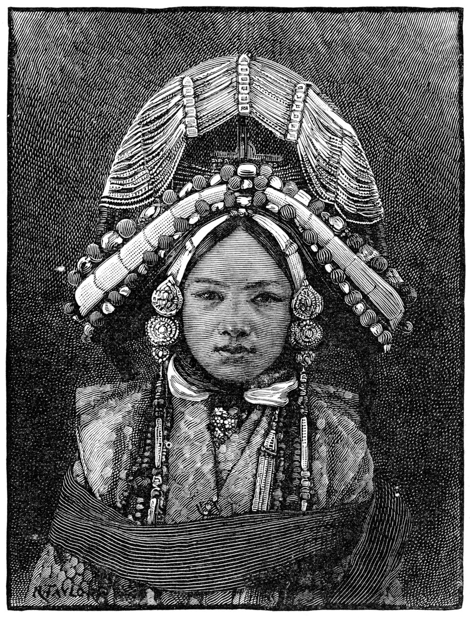 Ranee z Sikkimu, 1889 autorstwa Unbekannt