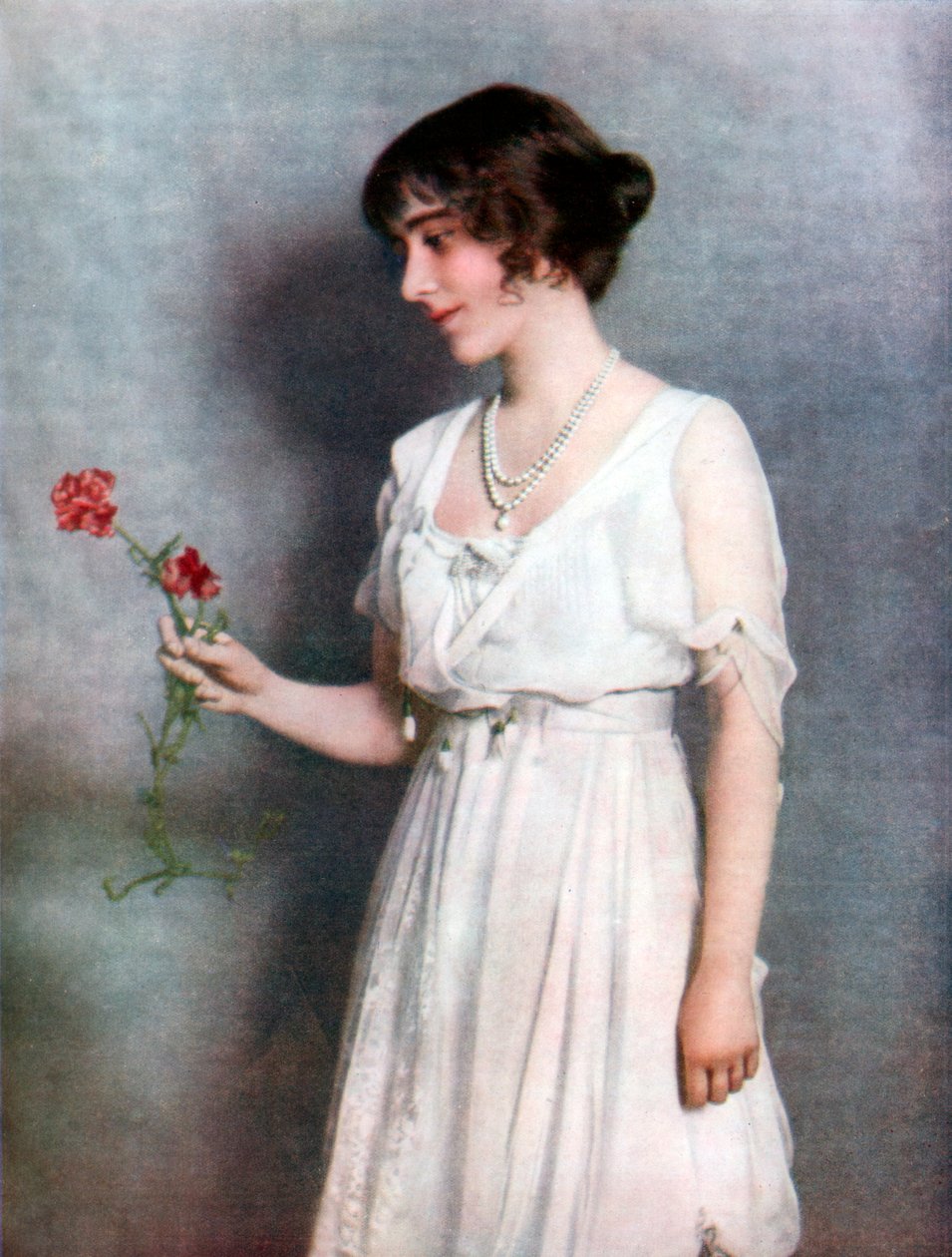 Czerwony goździk, Lady Elizabeth Bowes-Lyon, 1923 autorstwa Unbekannt