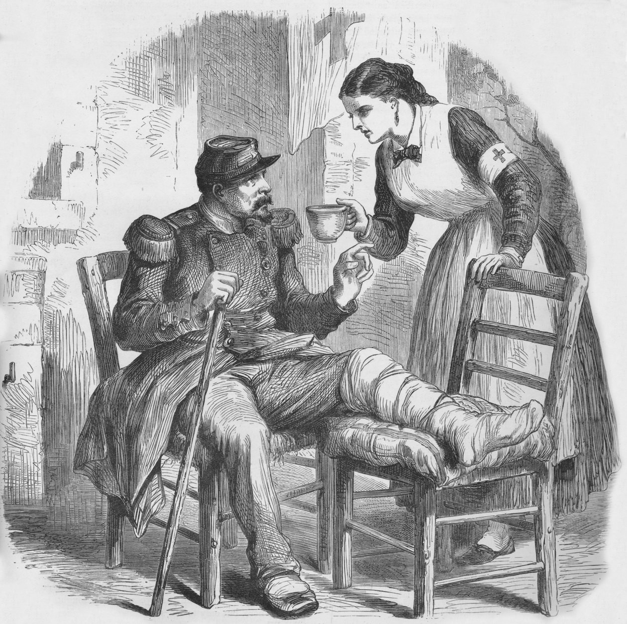 Pielęgniarka Czerwonego Krzyża, 1884 autorstwa Unbekannt