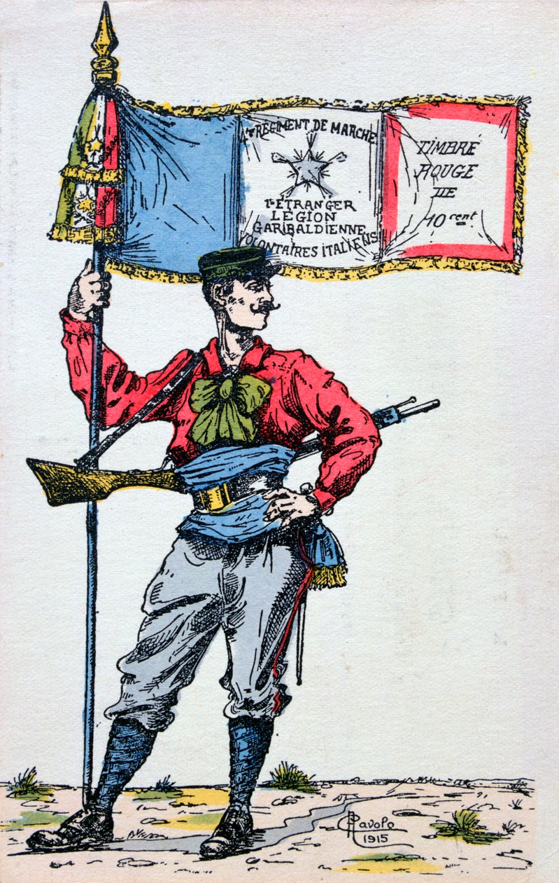 Czerwone Koszule, Legion Garibaldienne, 1915 autorstwa Unbekannt
