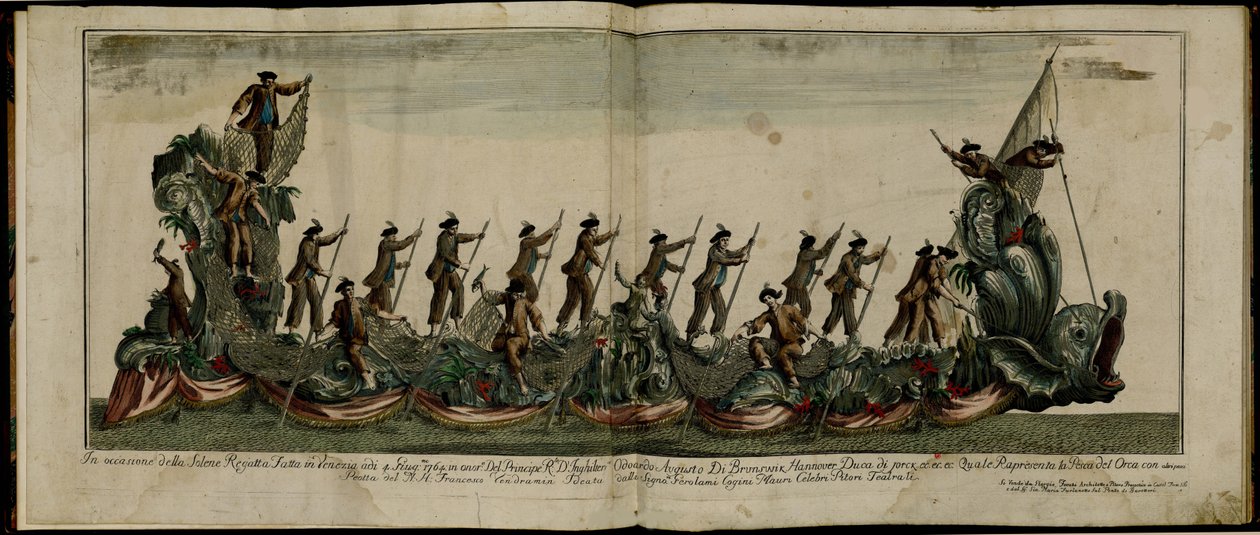 Regaty w Wenecji na cześć księcia Edwarda 1739-1767, księcia Yorku, 4 czerwca 1764, ok. 1764 autorstwa Unbekannt