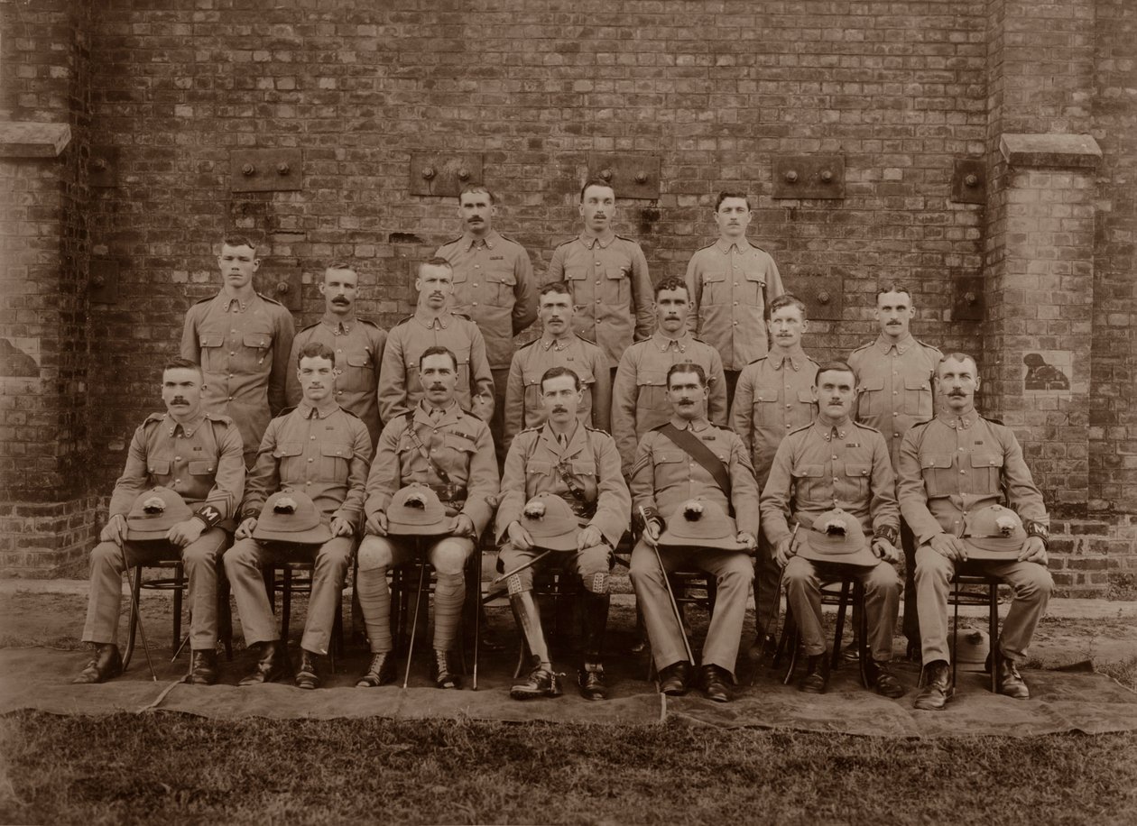 Policja pułkowa 1. Królewskiego Pułku Fizylierów Munsterskich, Rangun, Birma, 1913 autorstwa Unbekannt