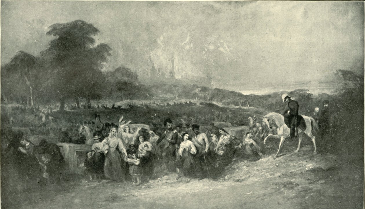 Ulga Lucknowa - Prowadzenie cierpiących do obozu brytyjskiego, 1901. autorstwa Unbekannt