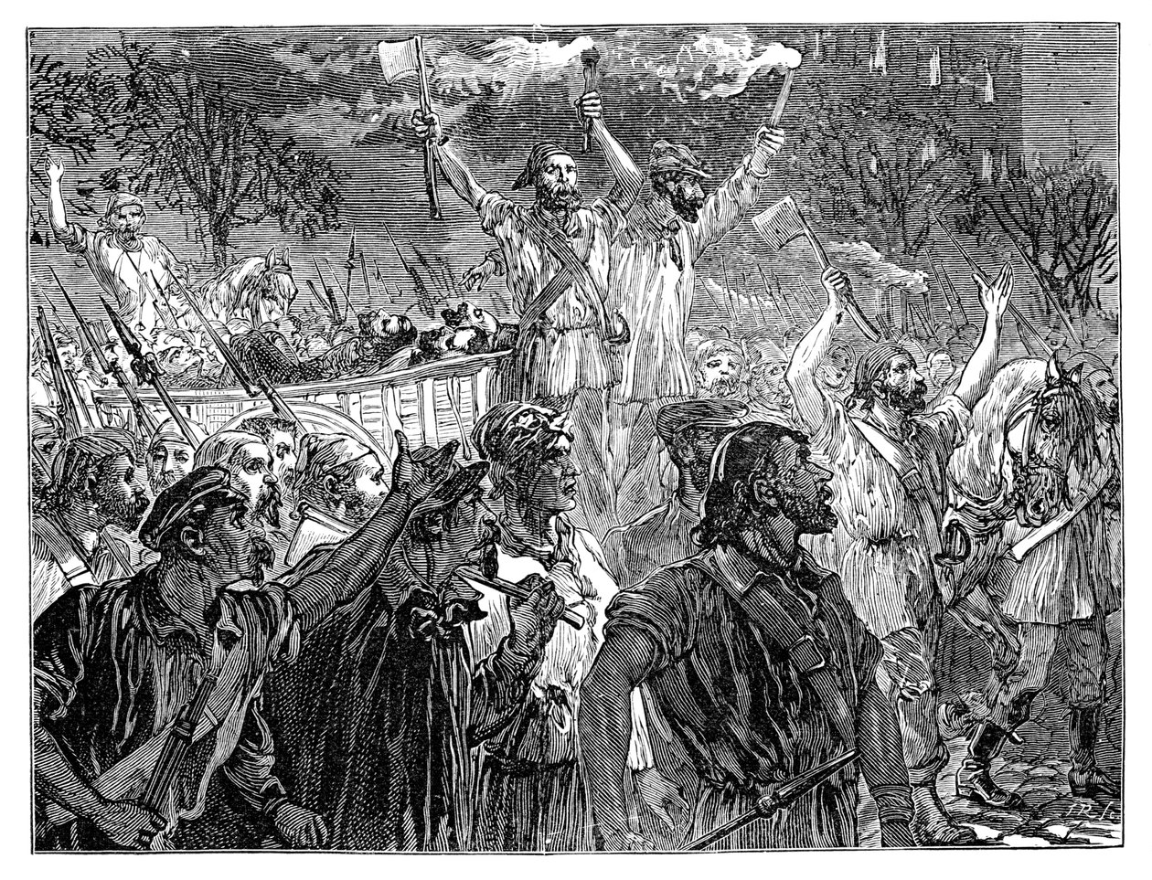 Rewolucja w Paryżu, XIX w., 1900 autorstwa Unbekannt