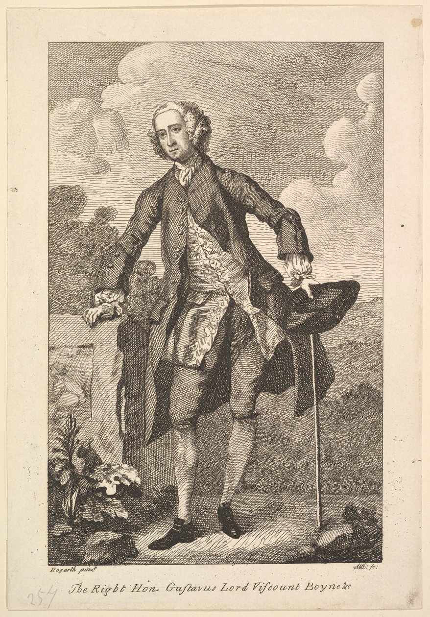 Właściwy kochanie. Gustavus Lord Wicehrabia Boyne i c., 1794 . autorstwa Unbekannt