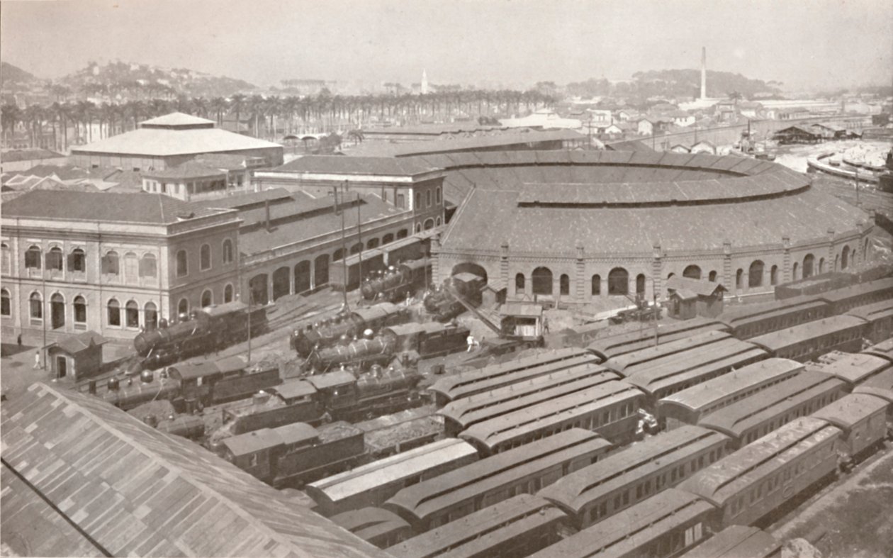 Rio de Janeiro Terminus Centralnej Kolei Brazylii, 1914 autorstwa Unbekannt