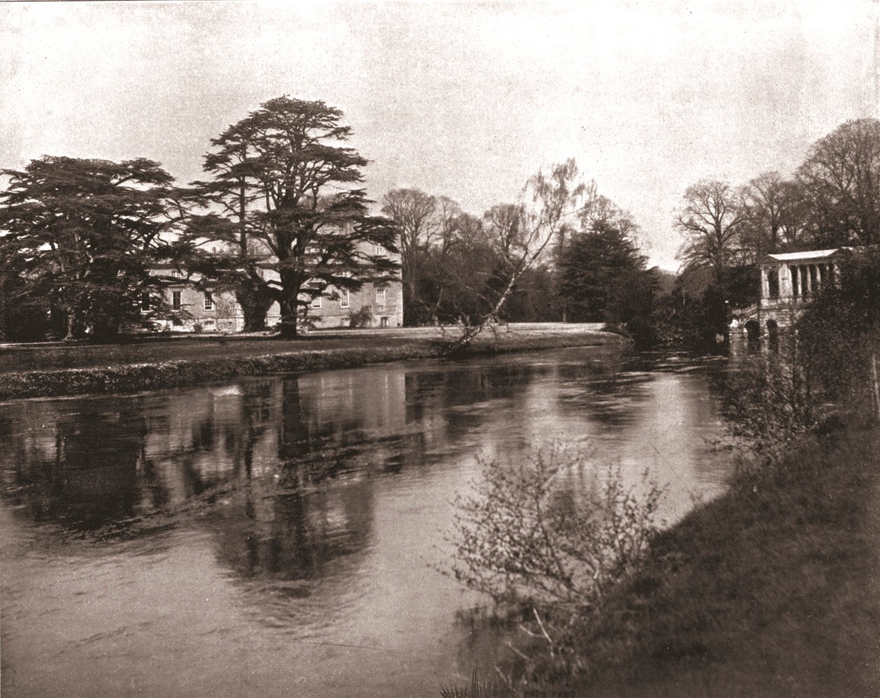 Rzeka Nadder, Wilton House, Wiltshire, 1894. autorstwa Unbekannt