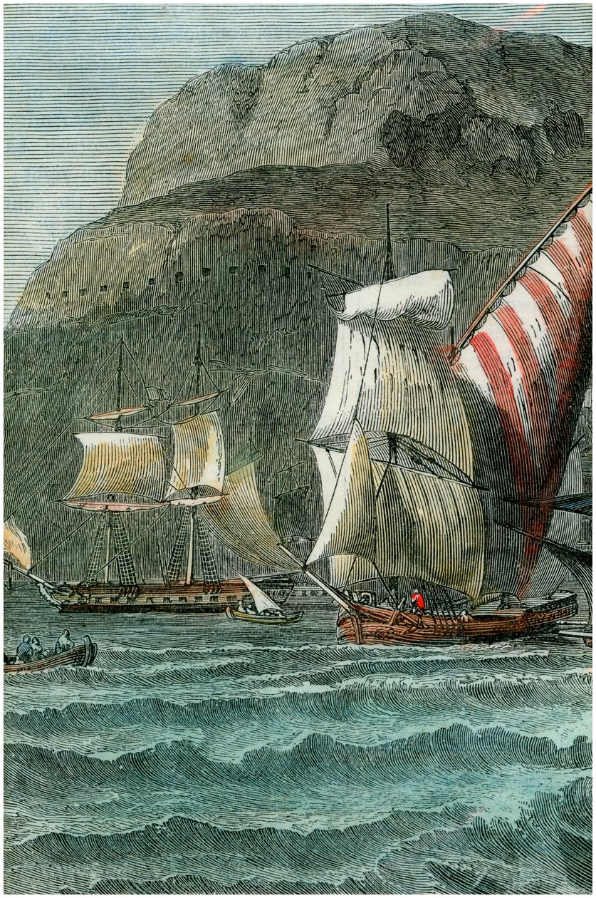 Skała Gibraltarska, ok. 1880 r. autorstwa Unbekannt