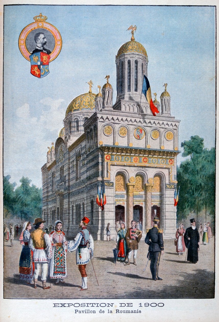 Pawilon rumuński na Wystawie Powszechnej 1900, Paryż, 1900 autorstwa Unbekannt