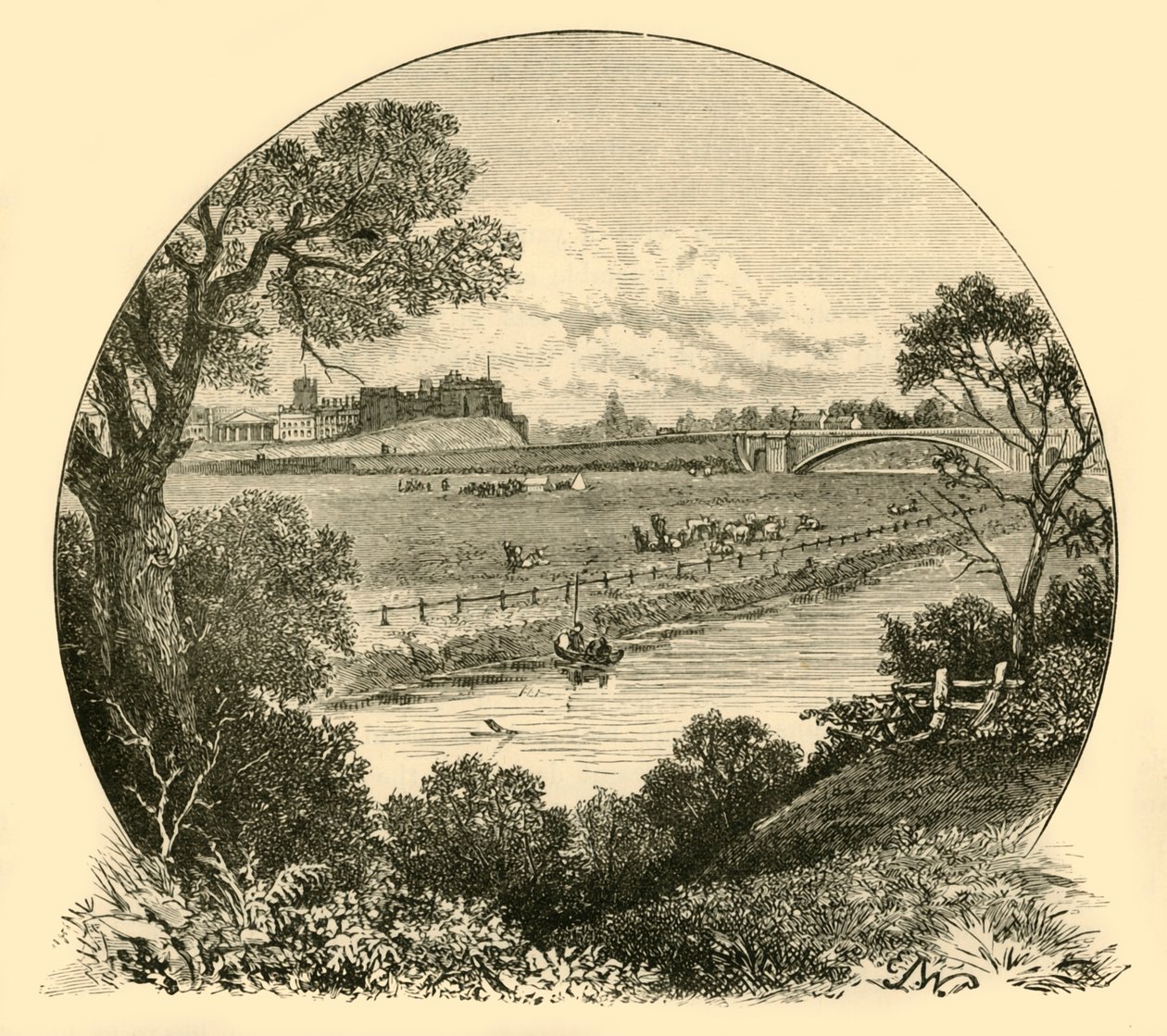 Roodeye z mostu kolejowego, 1898. autorstwa Unbekannt