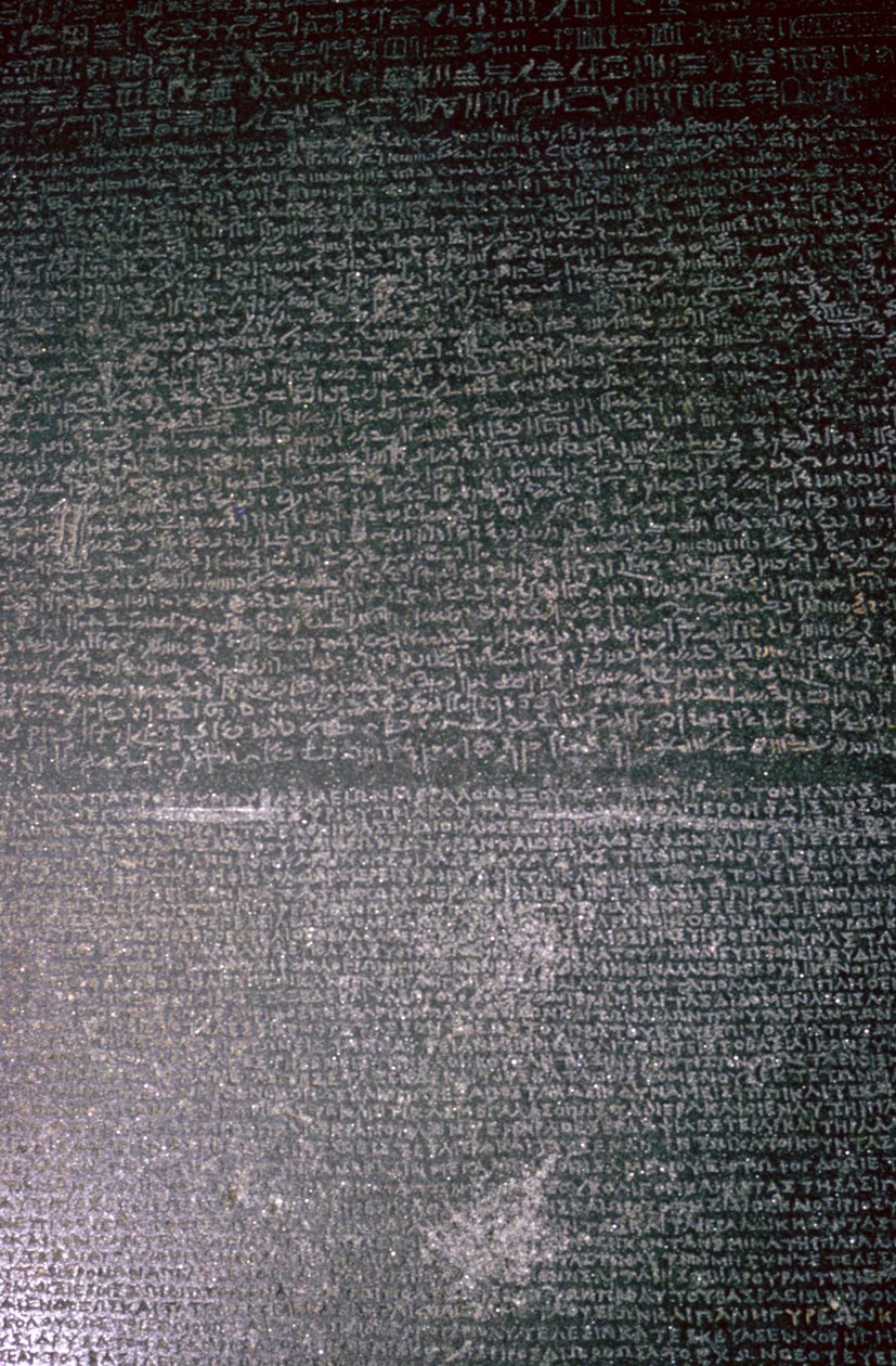 Kamień z Rosetty, Egipcjanin, Okres Ptolemeuszy, 196 pne autorstwa Unbekannt