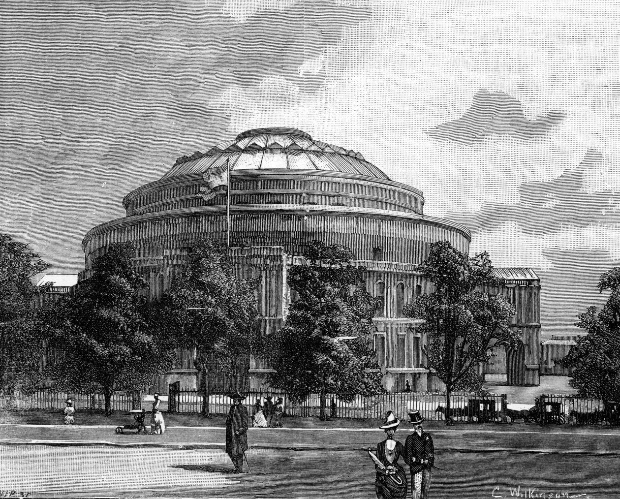 Royal Albert Hall, Kensington, Londyn, 1900 autorstwa Unbekannt