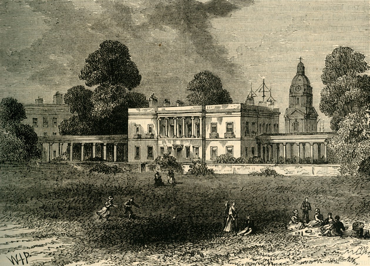 Królewska Szkoła Marynarki Wojennej, Greenwich, ok. 1878 r. autorstwa Unbekannt
