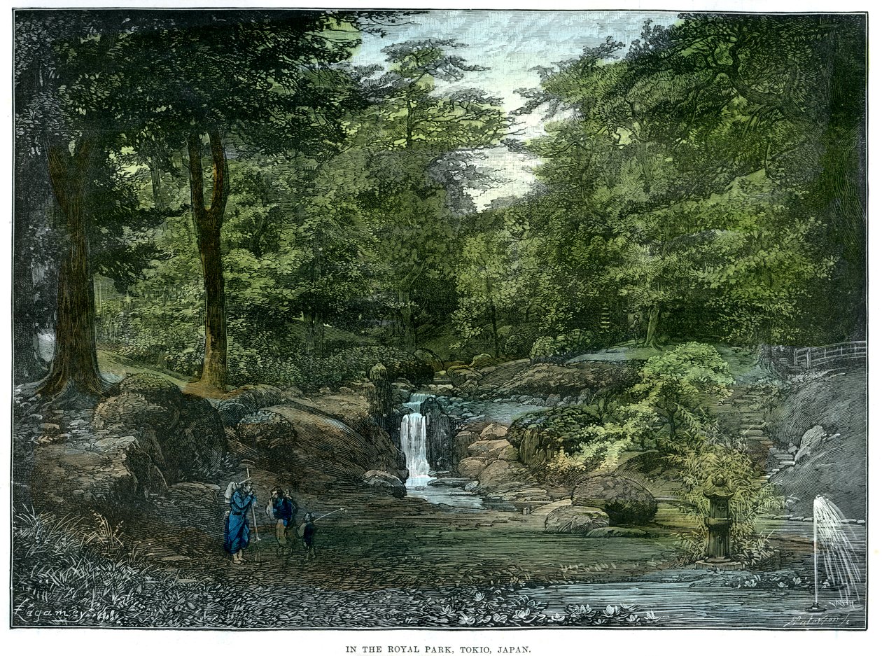 Park Królewski, Tokio, Japonia, 1889 autorstwa Unbekannt