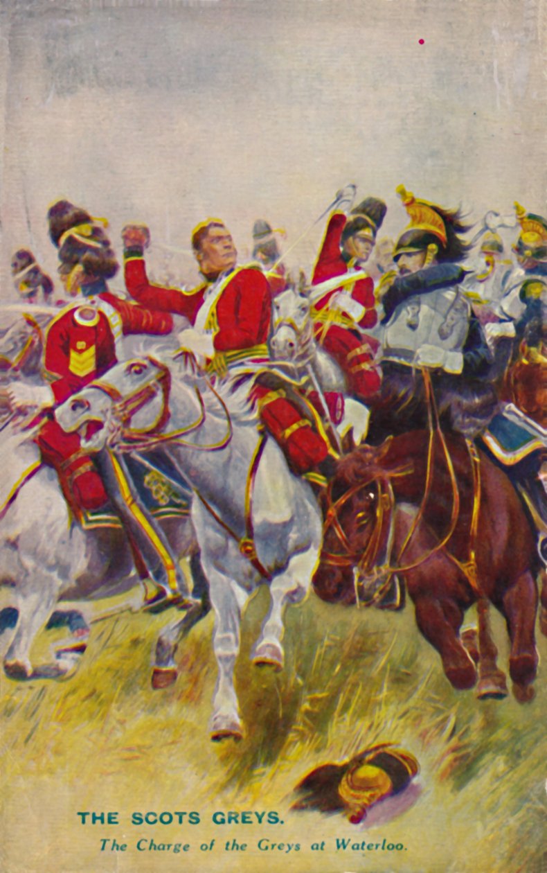 Królewscy Szkoci Grey. Szarża Szarych pod Waterloo, 1815, 1939 autorstwa Unbekannt