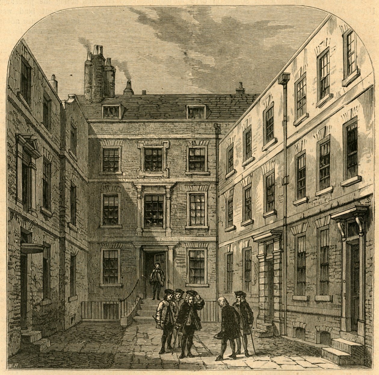 Dom Towarzystw Królewskich w Crane Court, 1897. autorstwa Unbekannt
