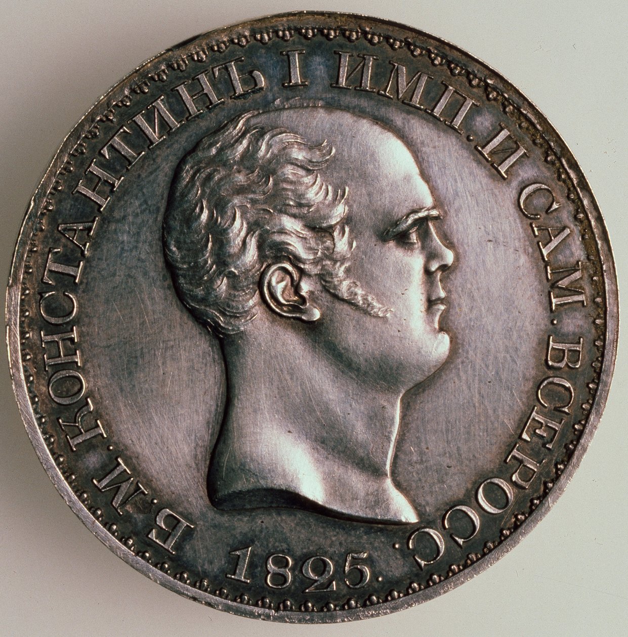 Rubel Konstantyna, Awers: Portret Konstantyna, 1825 autorstwa Unbekannt