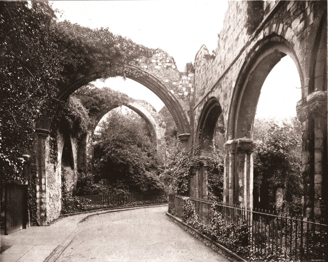 Ruiny w Canterbury, Kent, 1894. autorstwa Unbekannt