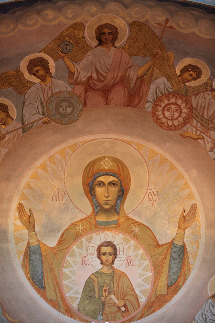Rosyjska Katedra Prawosławna jest również nazywana Eglise Russe lub Catedrale Saint Nicolasit jest największą rosyjską katedrą prawosławną poza Rosją, Niceą, Francją autorstwa Unbekannt