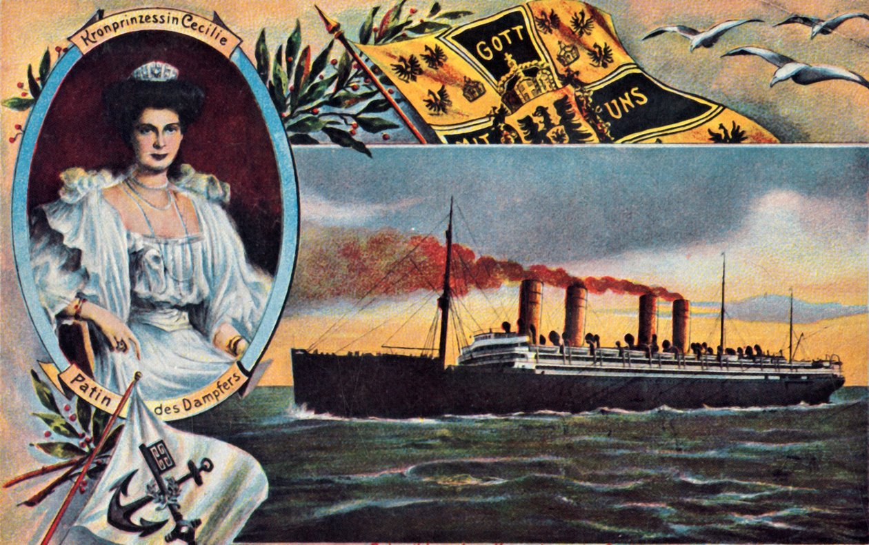 Księżniczka koronna SS Cecylia, ok. 1910. autorstwa Unbekannt