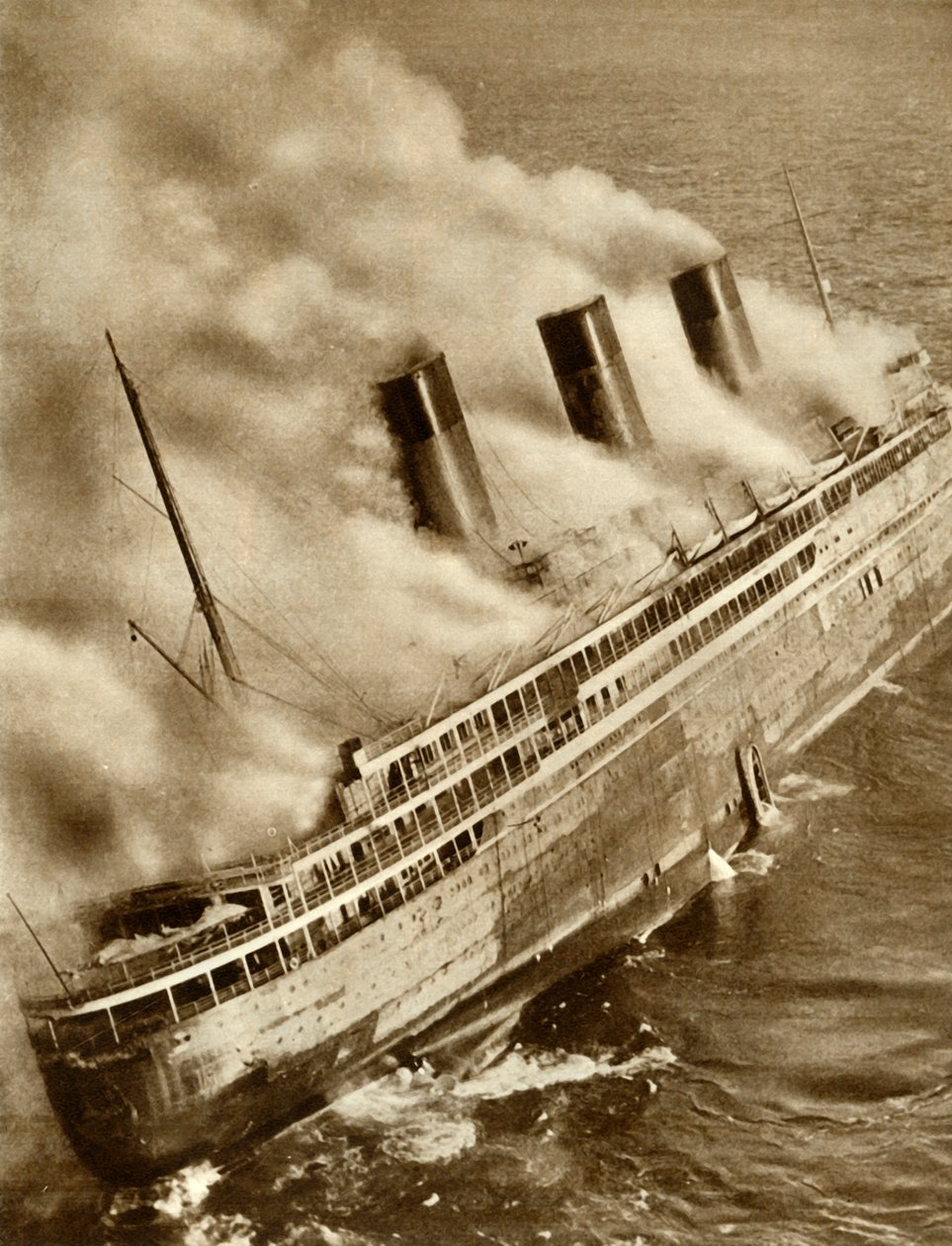 SS LAtlantique w ogniu, 1933, 1935. autorstwa Unbekannt
