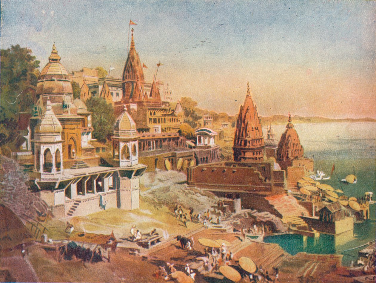 Święte Miasto Hindusów: Benares nad Gangesem, 1908 autorstwa Unbekannt