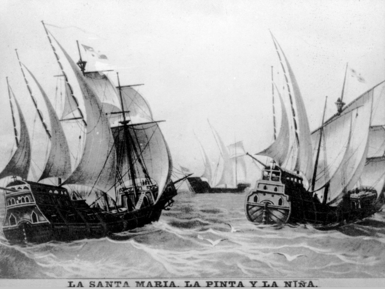 Santa Maria, pinta i Nina, XV wiek, lata 20. autorstwa Unbekannt