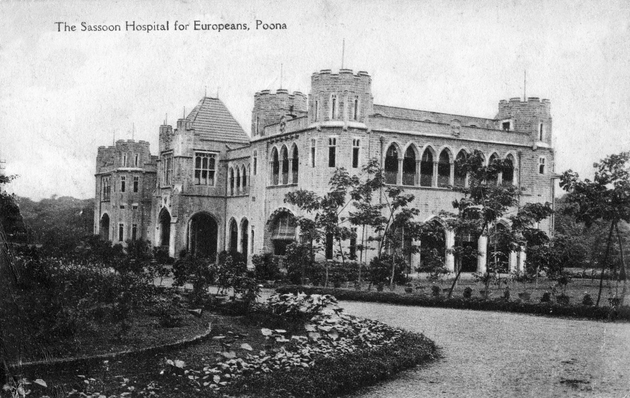 Szpital Sassoon dla Europejczyków, Pune Poona, Indie, początek XX wieku autorstwa Unbekannt