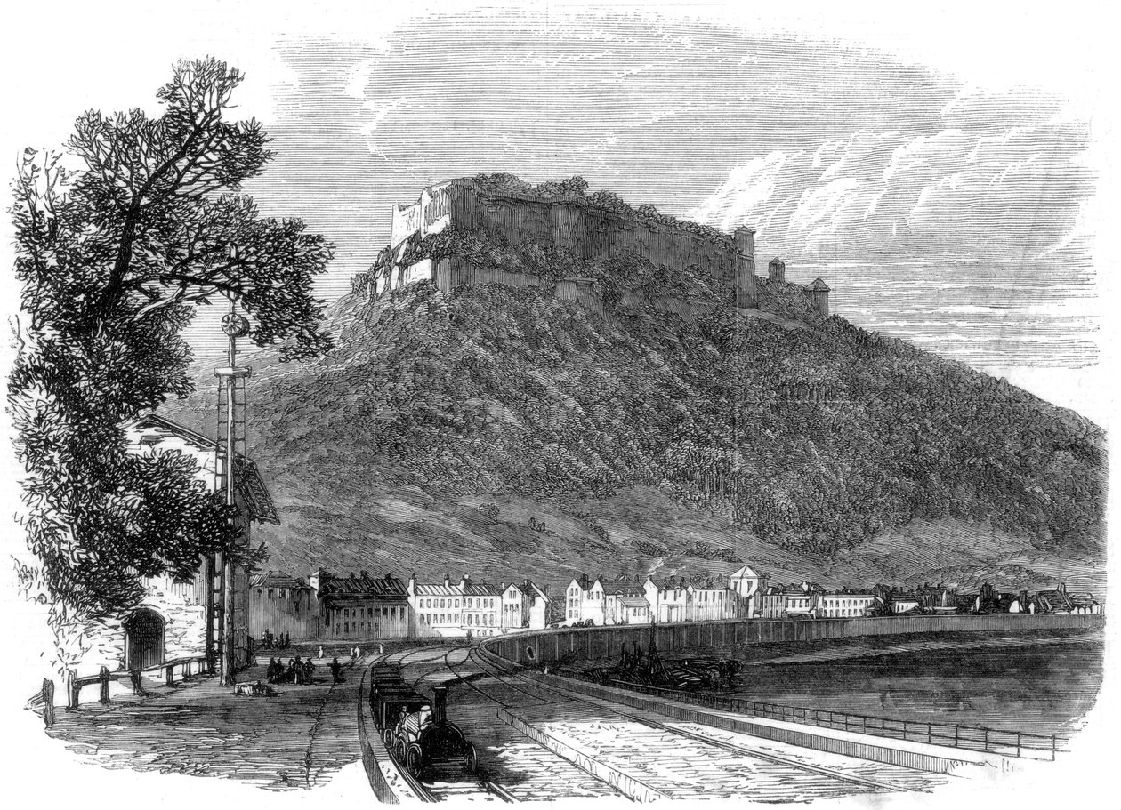 Saska twierdza Königstein nad Łabą koło Drezna, Niemcy, 1866 r. autorstwa Unbekannt