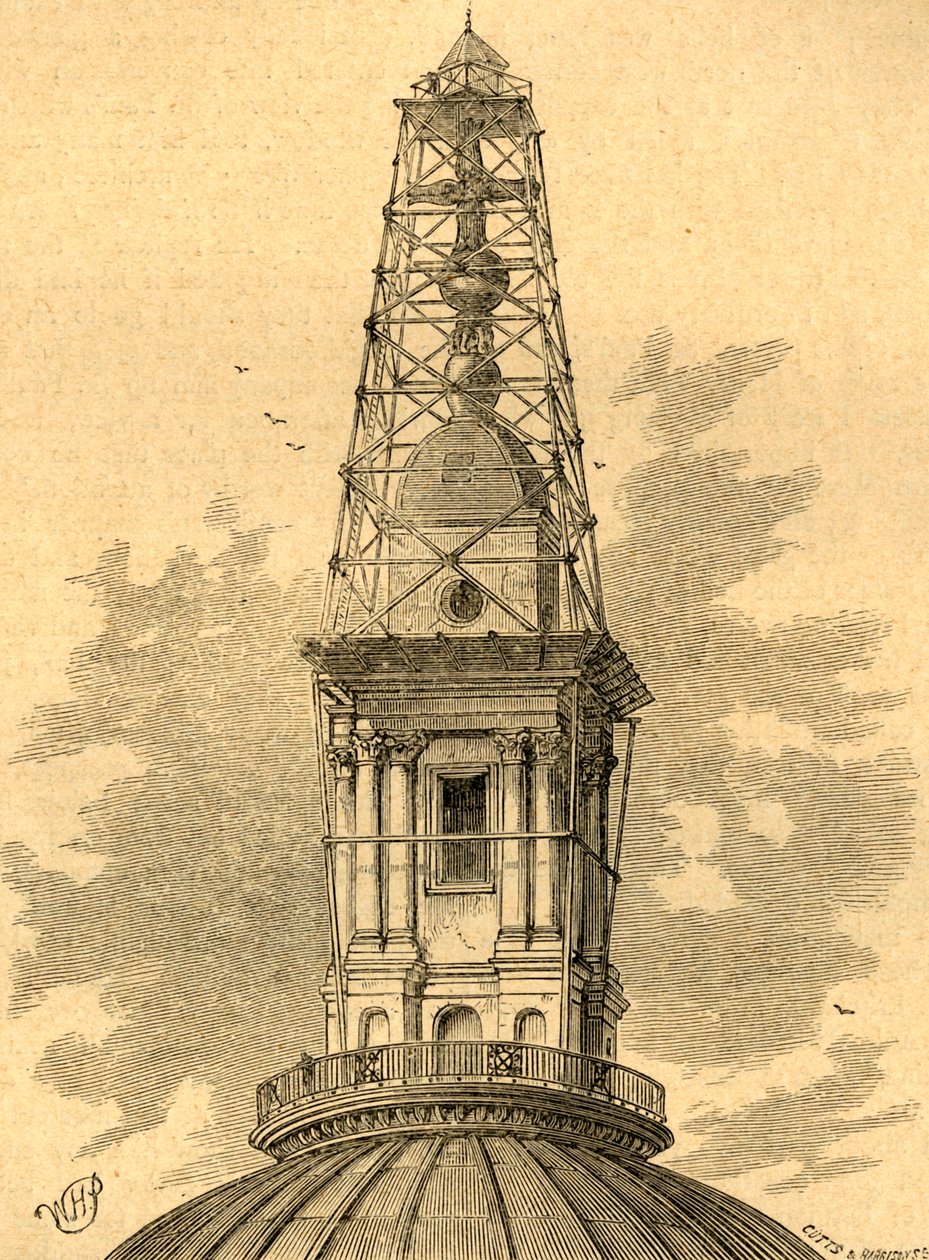 Rusztowanie i Obserwatorium na St. Pauls w 1848, 1897. autorstwa Unbekannt