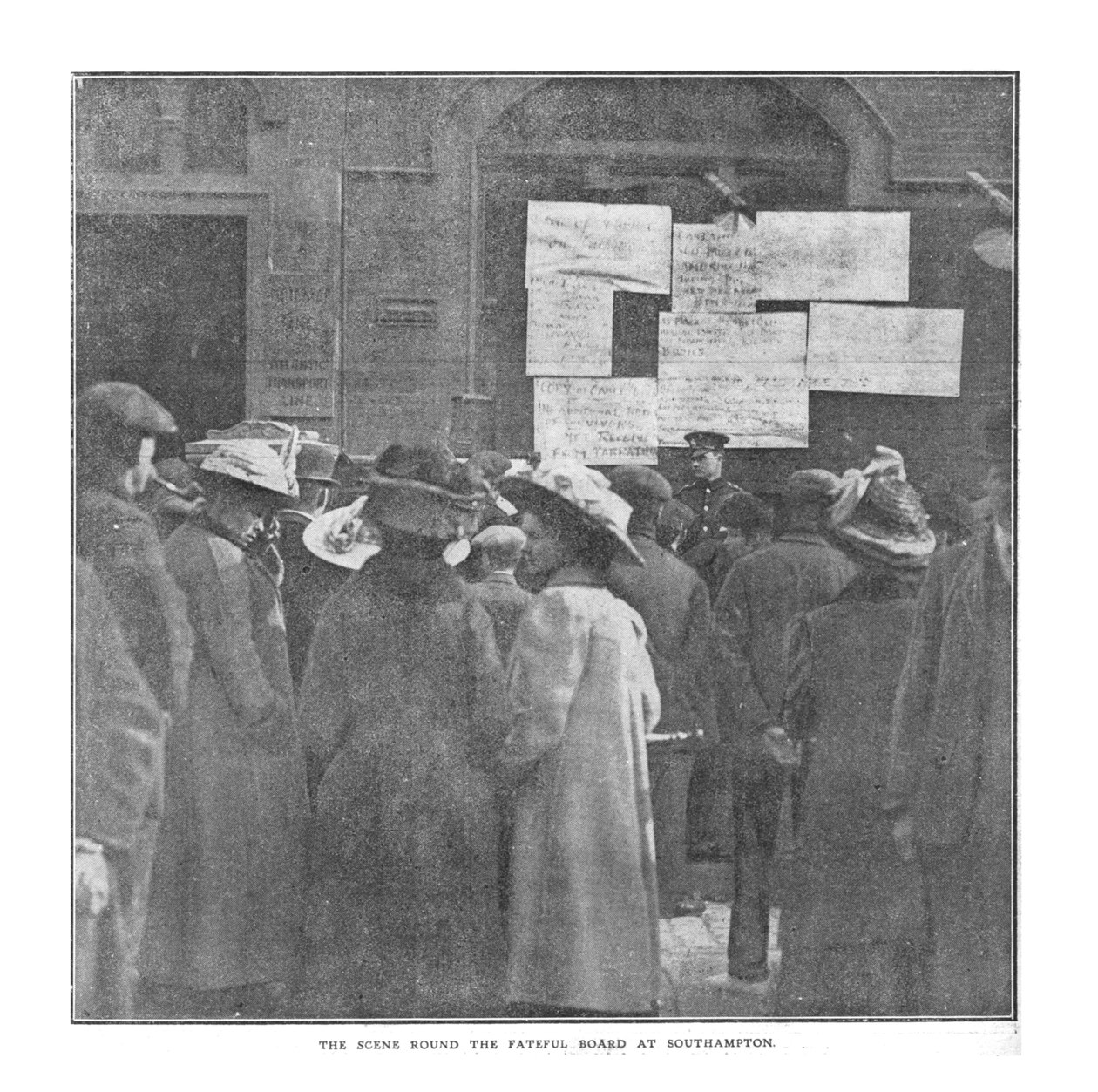 Scena Wokół Fatalnej Rady w Southampton, 20 kwietnia 1912 r. autorstwa Unbekannt