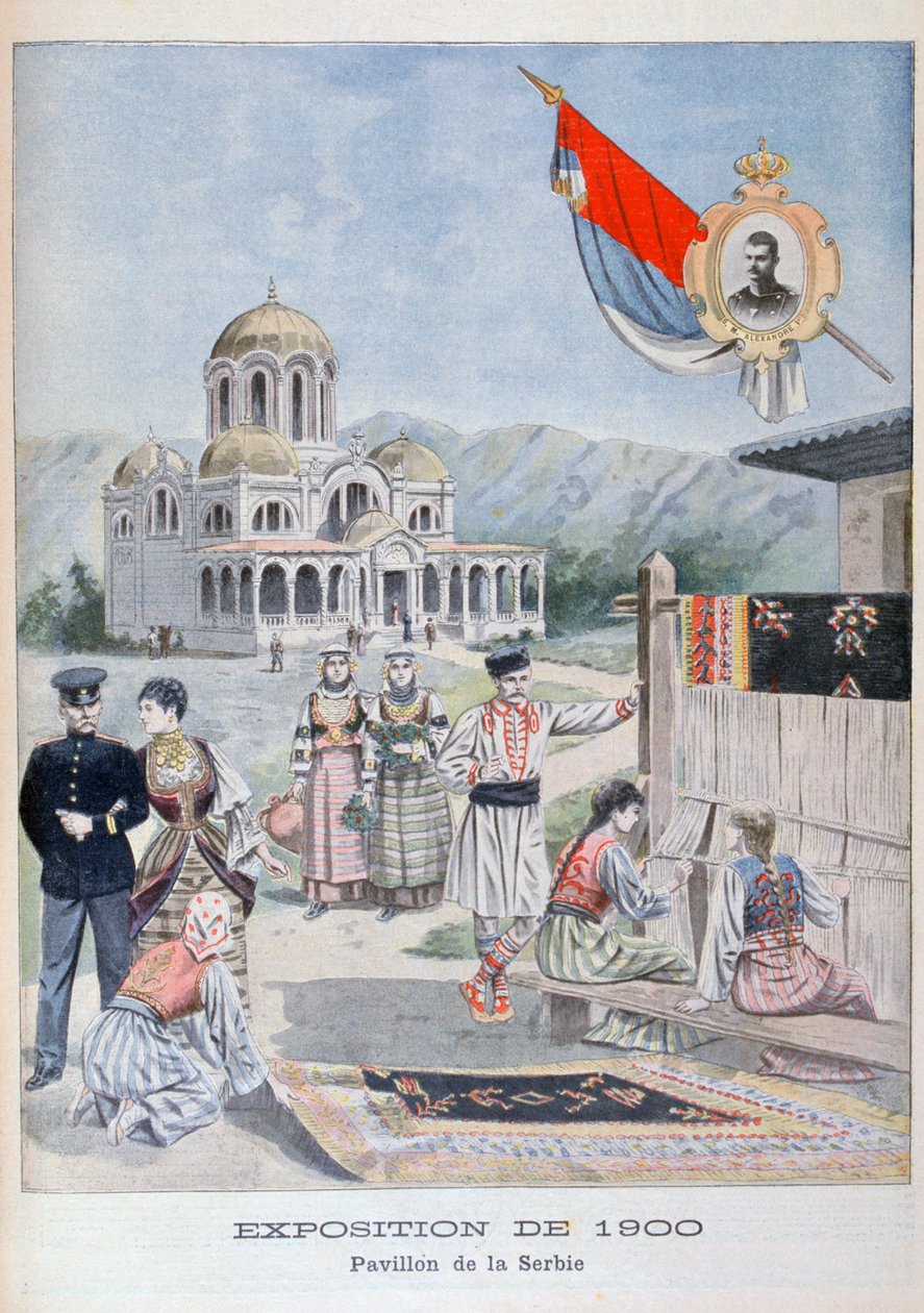 Pawilon serbski na Wystawie Powszechnej 1900, Paryż, 1900 autorstwa Unbekannt