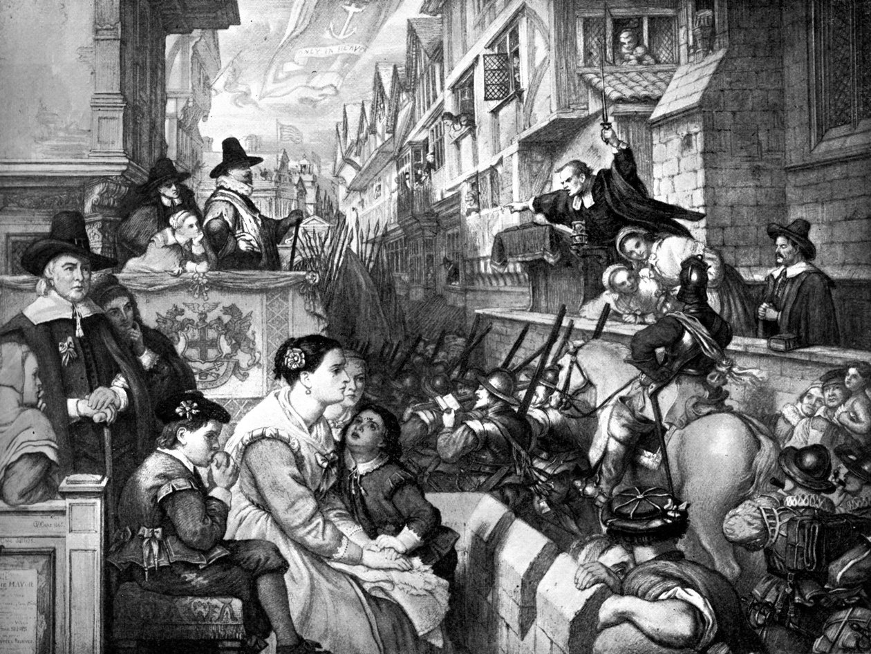 Wyruszenie orkiestr kolejowych z Londynu..., 1643, XIX w. autorstwa Unbekannt