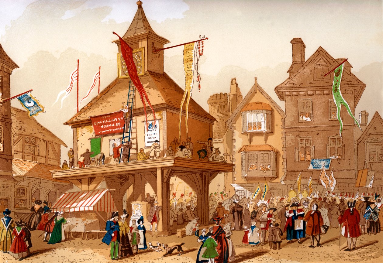 Jubileusz Szekspira w Stratford upon Avon, ok. 1850 r. autorstwa Unbekannt