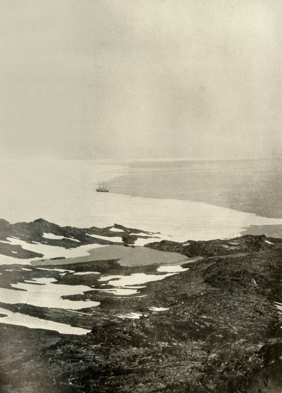 Statek przy Pram Point, tuż przed odlotem na północ, c1908, 1909 autorstwa Unbekannt
