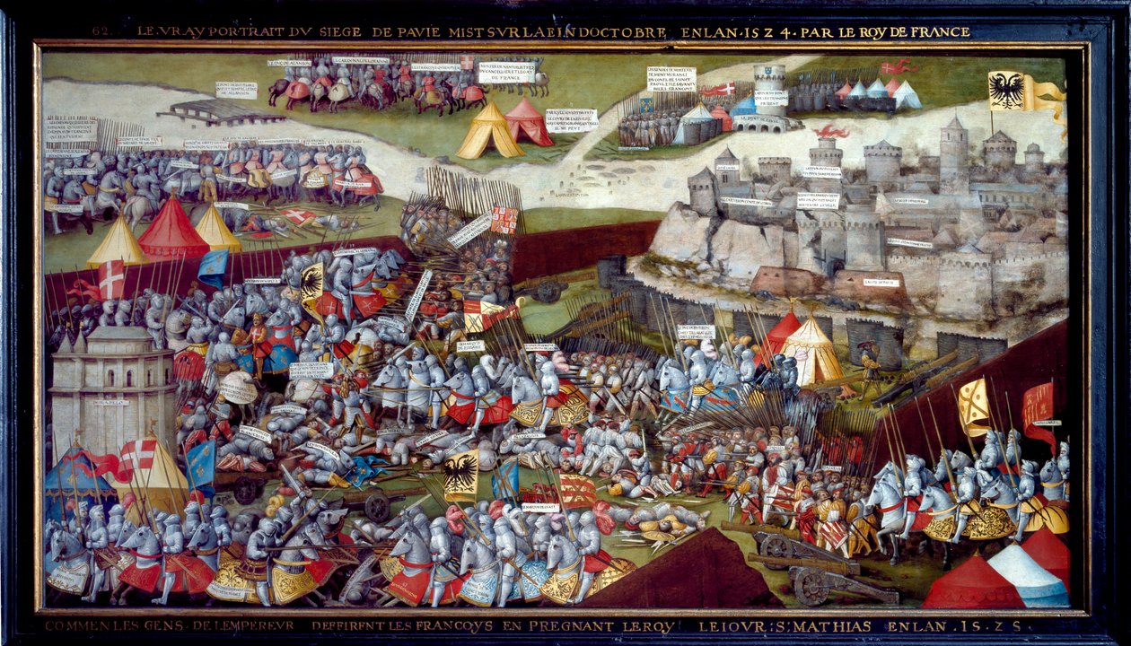 Oblężenie i bitwa pod Pawią, 1525-1528 autorstwa Unbekannt