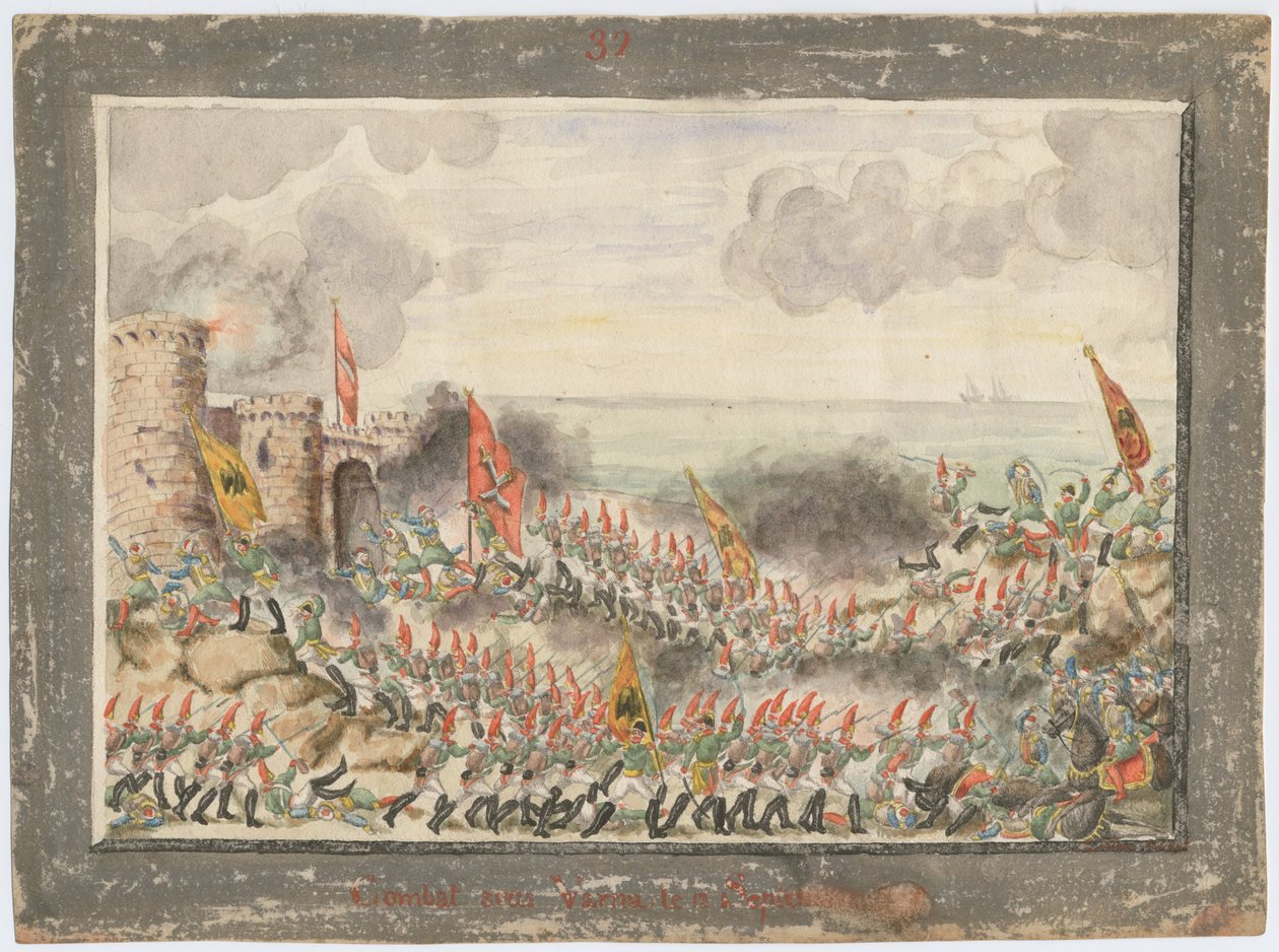 Oblężenie Warny we wrześniu 1828, 1829 autorstwa Unbekannt