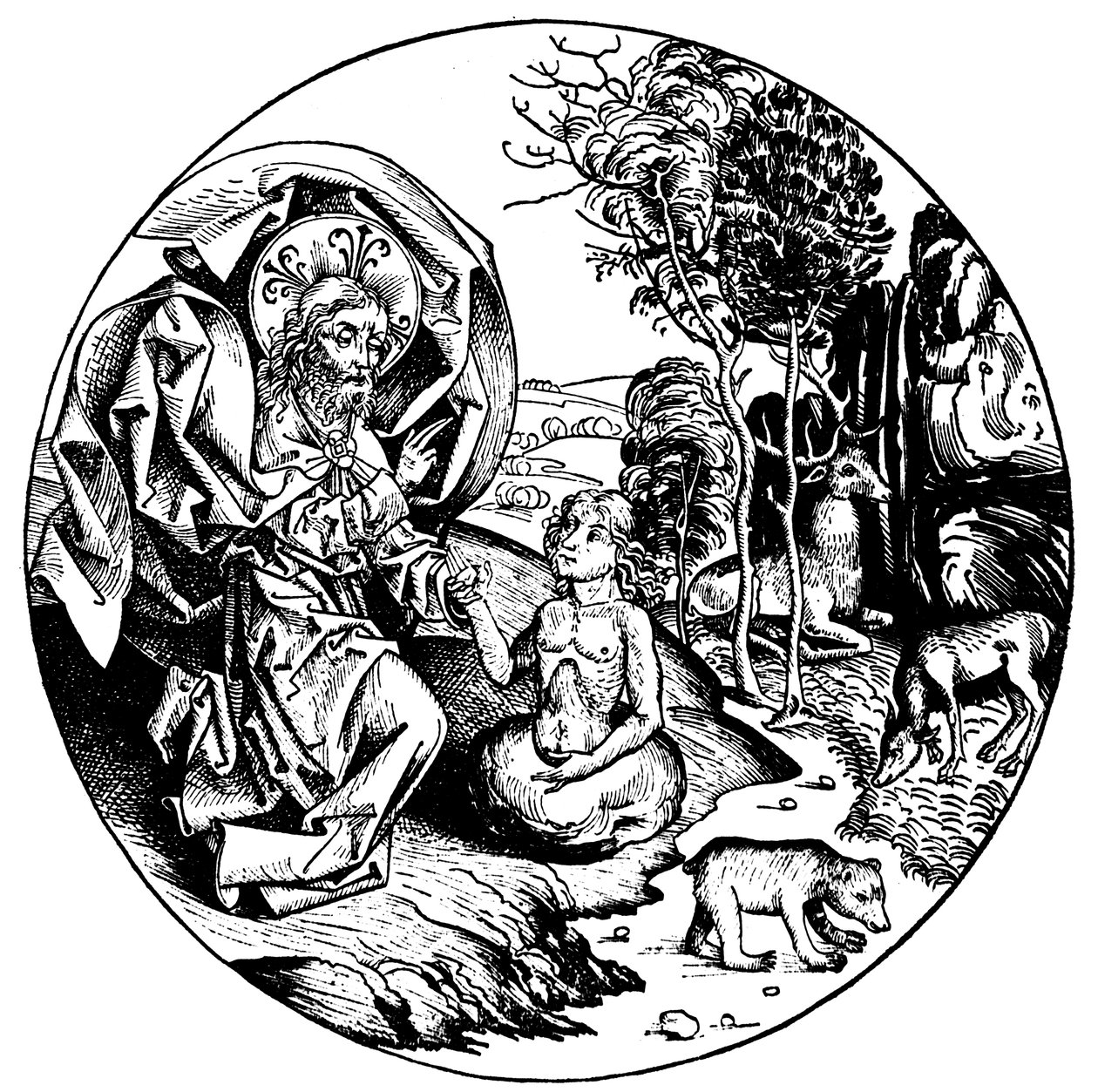 Szósty dzień stworzenia, 1493 autorstwa Unbekannt