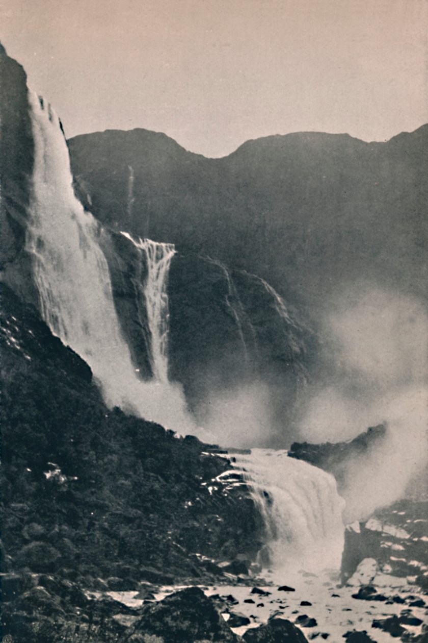 Wodospad Skjeggedal, 1914. autorstwa Unbekannt