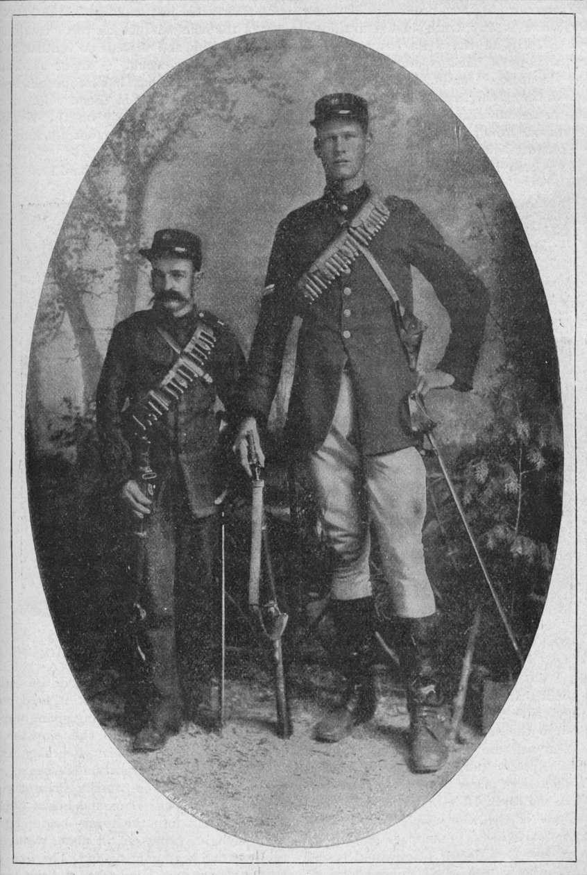 Najmniejszy i największy człowiek w armii burskiej, 1902 autorstwa Unbekannt