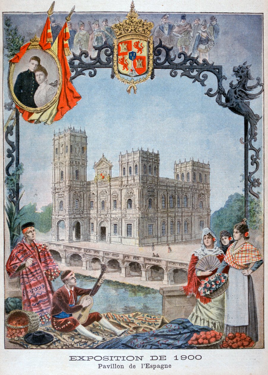 Pawilon hiszpański na Wystawie Powszechnej 1900, Paryż, 1900 autorstwa Unbekannt