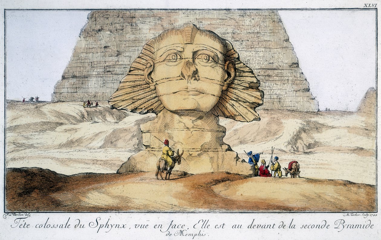 Sfinks, Egipt, 1744 autorstwa Unbekannt